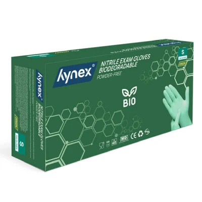 Afbeelding van Hynex Biologisch Afbreekbare Nitril Handschoenen Groen Maat S 100 Stuks Poedervrij Bio Degradable Wegwerphandschoenen Duurzaam