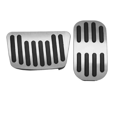Afbeelding van Auto pedaal Voor Toyota Corolla Cross XG10 2021 2024 Hybride Gaspedaal Rem Voetsteun Pedalen Cover Antislip Pads Accessoires cover(AT 2pcs Silver)