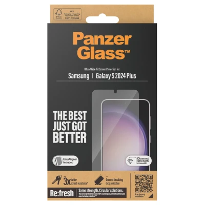 Afbeelding van PanzerGlass Ultra Wide Fit Samsung Galaxy S24 Plus Screenprotector Glas