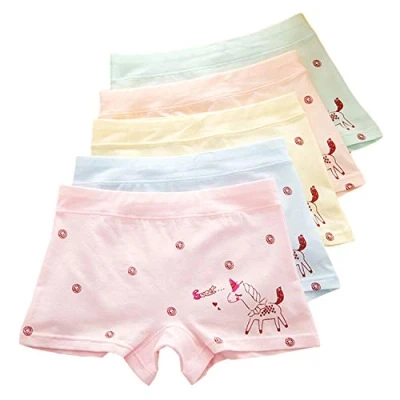 Afbeelding van XPXGMT 5 paar Onderbroeken meisjes Boxershort Katoen Baby Ondergoed 7 jaar
