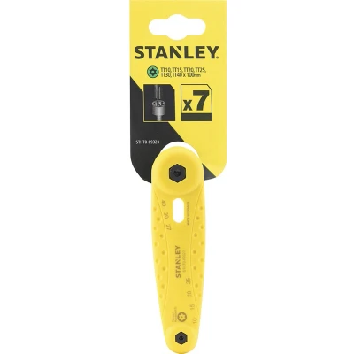 Afbeelding van Combiset van 7 tamperproof Torx stiftsleutels Stanley