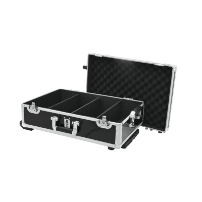 Afbeelding van Roadinger cd koffer opbergsysteem zwart 120 CDs met wielen case trolley