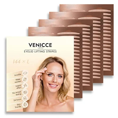 Afbeelding van Slipoogooglidstrepen onzichtbaar, tape voor oogleden, ooglidstrips, ooglidtape, eyelid tape, ooglifting zonder operatie, ooglidversteviging, verwijderen van 144 x L