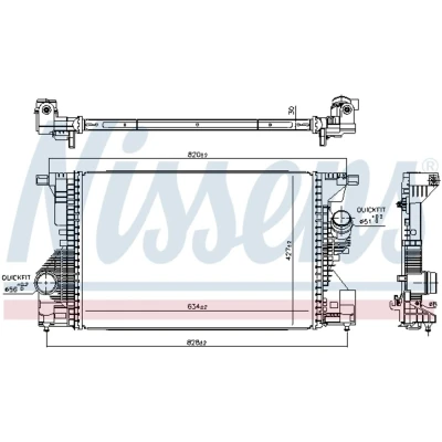 Afbeelding van Nissens Interkoeler 961560