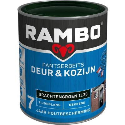 Afbeelding van Rambo Pantserbeits Deur &amp; Kozijn Dekkend Zijdeglans Grachtengroen 1128