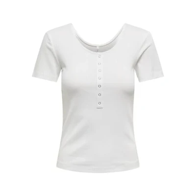Afbeelding van Only Shirt met korte mouwen ONLSIMPLE LIFE S/S BUTTON TOP BOX JRS