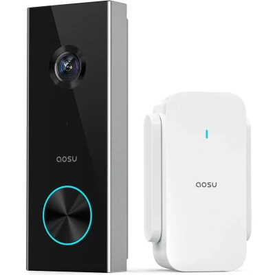 Afbeelding van Aosu V8P Complete set voor Video deurintercom WiFi 1 stuks Grijs, Wit