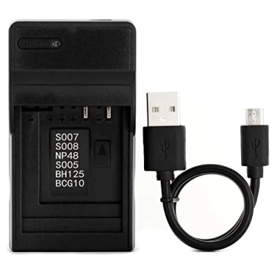 Afbeelding van CGA S005 USB Oplader voor Panasonic Lumix DMC FS1, FS2, FX01, FX07, FX10, FX12, FX150, FX180, FX3, FX50, FX8, FX9, LX1, LX2, LX3 Camera en Meer