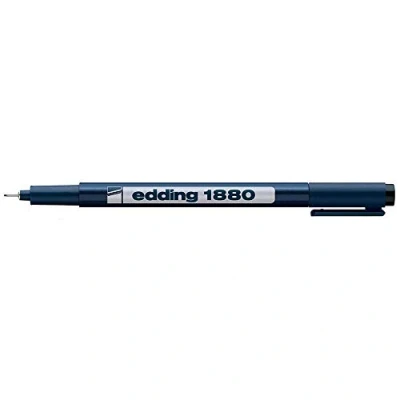 Afbeelding van edding 1880 DRAWLINER PIGMENT LINER FINELINER TEKENPEN 0.7mm ZWARTE INKT