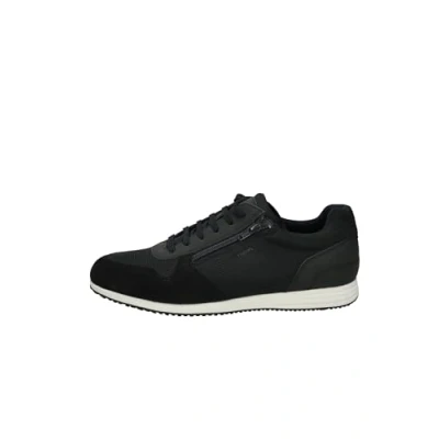 Afbeelding van Geox U Branthon Sneakers laag, Heren, Maat: 45, Navy Leer en textiel