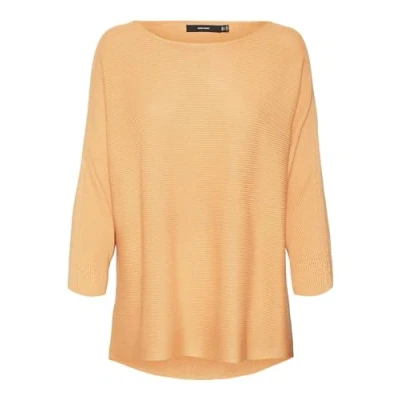 Afbeelding van Vero Moda NORA 3/4 Boatneck NOOS Trui, Dames, Maat: Medium, Tangerine
