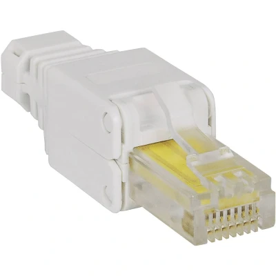 Afbeelding van Intellinet Kabel gereedschapsloze RJ45 stekker modulaire geen krimpgereedschap nodig 790482 Kleurcodering, Knikbeschermingsmof,