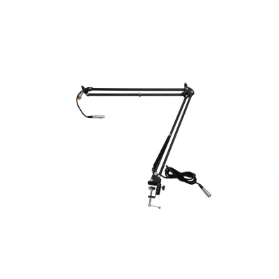 Afbeelding van Omnitronic microfoon standaard tafel microfoonarm met geïntegreerde microfoonkabel