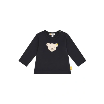 Afbeelding van Steiff Classic MIT Teddykopf Longsleeve voor kinderen, Maat: 86, navy