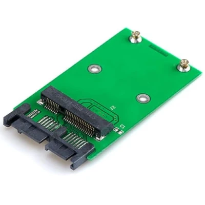Afbeelding van CY Mini PCI E mSATA SSD naar 1.8&quot;Micro SATA 7 + 9 16pin Adapter Add on Kaarten PCBA voor Harde Schijf