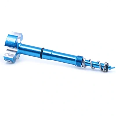 Afbeelding van ANCLLO Motorfiets lucht/brandstof mengschroef, FCR Carb Air Fuel Mengsel Schroef Richter voor Hon da CRF150R Yama ha Suzu ki (blauw)