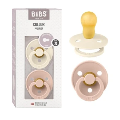 Afbeelding van BiBS Colour Collection Stage 3 Fopspeen 18+ maanden 2 stuks Ivory / Blush
