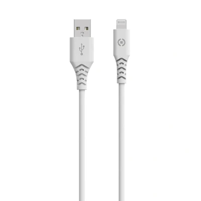 Afbeelding van Celly Planet USB A &gt; Lightning Kabel Wit 1,5 meter