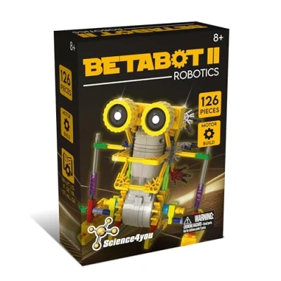 Afbeelding van Science4you Betabot Robot bouwset voor kinderen, bouw je eigen robot, robotset met 126 delen, nieuwe versie, educatief speelgoed kinderen 8 9 10 11+