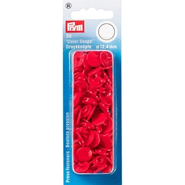 Afbeelding van Prym Color Snaps Naaivrijedrukknopen 12.4mm Rood
