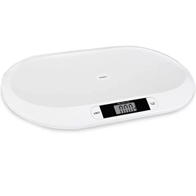 Afbeelding van Monzana Babyweegschaal Digitaal tot 20 kg LED Display Uitschakelen &amp; Tarra Functie Kinderen Zuigelingen Dierenweegschaal Kleine Dieren Non Slip 55 x 32 cm