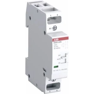 Afbeelding van Abb magneetschakelaar 250v 20a stuurspanning ac maakcontact en 2 module eenheden 1 inbouwdiepte 43 5mm ip20 1sbe122111r0120