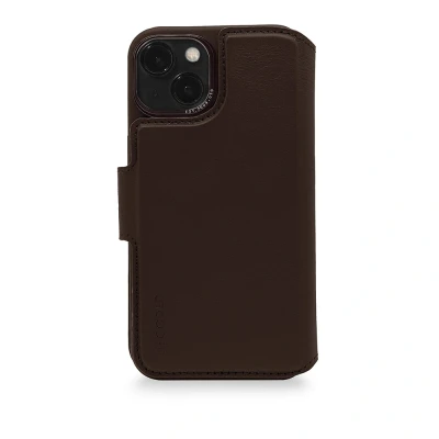 Afbeelding van Decoded Drop Protection Magsafe Wallet iPhone 14 Plus Chocolate Brown