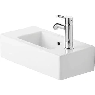 Afbeelding van Duravit Vero fontein 50x25cm 1 kraangat rechts met overloop wit