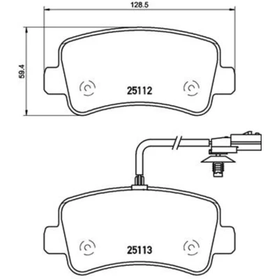 Afbeelding van Brembo Remblokset P 68 063