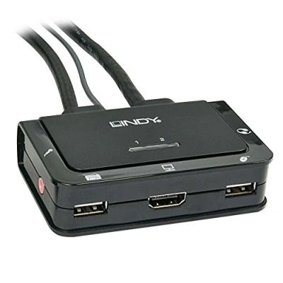 Afbeelding van Lindy 42340 KVM switch Zwart
