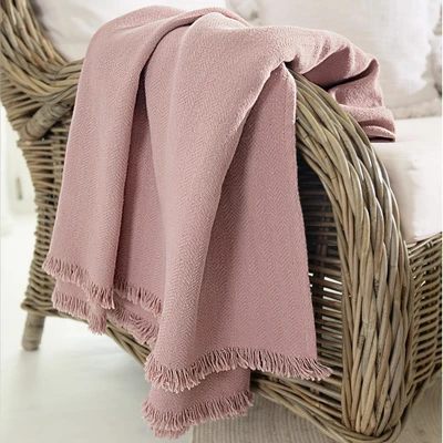 Afbeelding van LOBERON Plaid Herepian roze