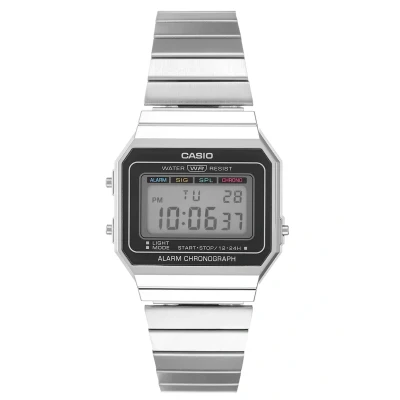 Afbeelding van Casio horloge A700WE 1AEF retro vintage Zilverkleurig