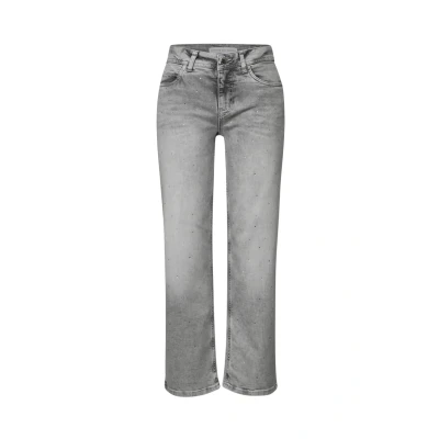 Afbeelding van Street One MIT Schmucksteinen Straight leg jeans, Dames, Maat: 31x28, Grau
