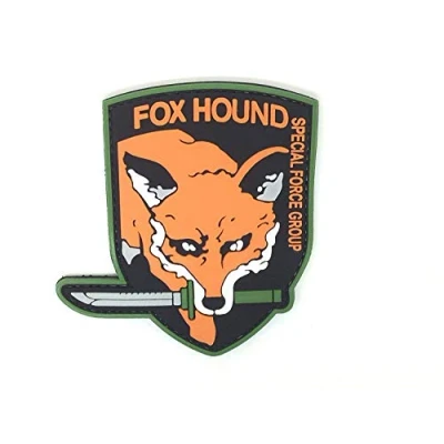 Afbeelding van Patch Nation Fox Hound Special Force Group Metal Gear Solid PVC Airsoft Paintball Klett Emblem Abzeichen