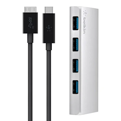 Afbeelding van Belkin Hub USB 3.0 4 Port + C Cable