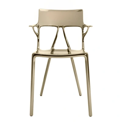 Afbeelding van Kartell A.I. Metal Eetkamerstoel Brons Pot Interieur