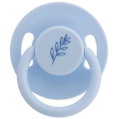 Afbeelding van Weebaby Lichtblauw No.1 0 6 mnd Ronde Latex Fopspeen MW010698