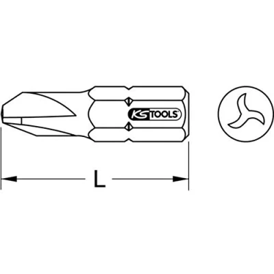 Afbeelding van KS Tools, Bits, 911.3628 (#2)