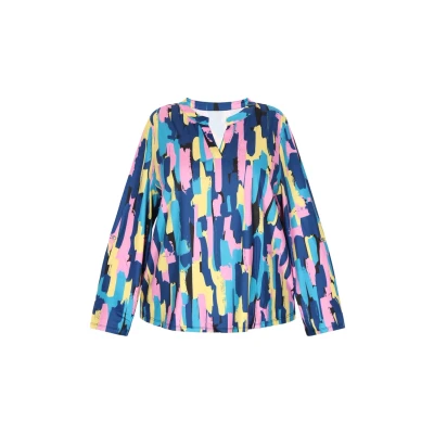 Afbeelding van myMo PLUS SIZE Blouse, Dames, Maat: 46, Blue