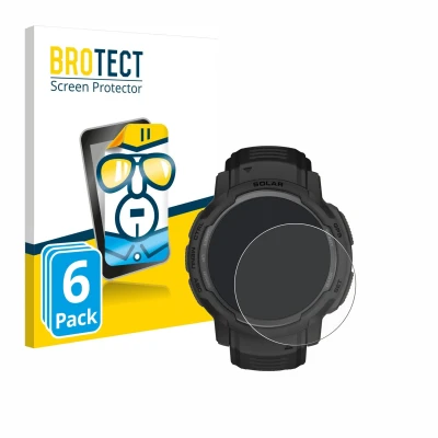 Afbeelding van BROTECT Screenprotector voor Garmin Instinct Crossover Folie Beschermfolie transparant (6 Stuks)