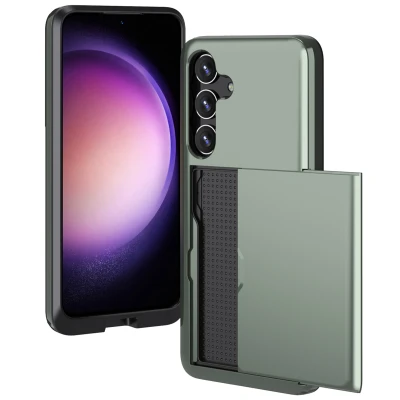 Afbeelding van Samsung Galaxy S24 Hoesje Kunststof iMoshion Hardcase/Backcover Donkergroen Telefoonhoesje