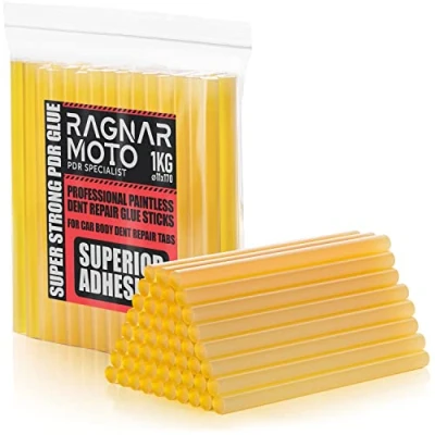 Afbeelding van Ragnar Moto Smeltlijm, 1 kg, sterke, gele lijmstift, zeer sterk, Ø 11 x 200 mm, verwisselbare lijmstiften voor lijmpistool
