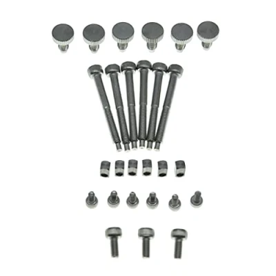 Afbeelding van Dopro Hele Set Rvs Tremolo Fine Tuner Schroeven String Insert Blok Zadel Montage Vergrendelmoer &amp; Lock