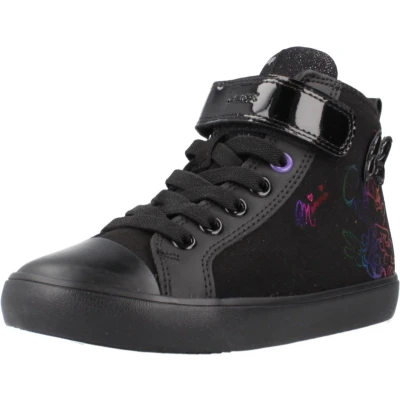 Afbeelding van Geox Gisli Sneakers hoog voor kinderen, Maat: 29, Black violet Kunststof/ textiel