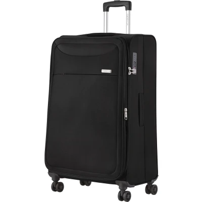 Afbeelding van CarryOn Air Grote Reiskoffer 120 Liter Zachte Trolley Koffer 77 x 47 32 cm Lichtgewicht Expander TSA slot Zwart