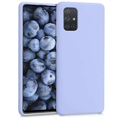 Afbeelding van kwmobile telefoonhoesje compatibel met Samsung Galaxy A71 hoesje Zachte case voor smartphone Back cover in pastel lavendel