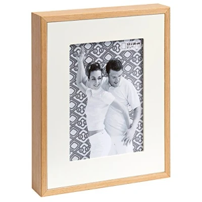 Afbeelding van walther design fotolijst wit 15 x 20 cm houten portretlijst met passe partout, Dubbel YP520W