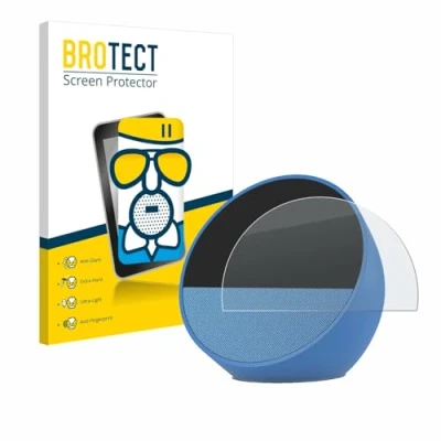 Afbeelding van BROTECT Antireflecterende Glas Screen Protector Mat voor Amazon Echo Spot (2024) Schermbeschermer [Beschermglas Folie niet Gehard Glas]