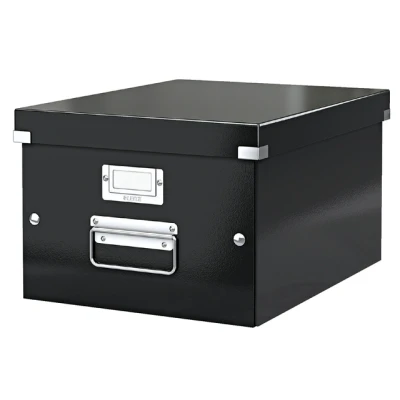 Afbeelding van Opbergbox Leitz WOW Click &amp; Store 281x200x370mm zwart