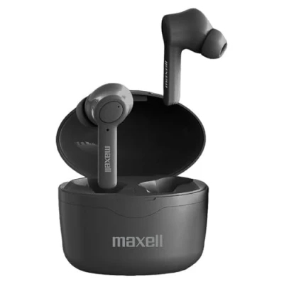 Afbeelding van Maxell Bass 13 Sync Up draadloze Bluetooth oortelefoon met oplaadetui, zwart